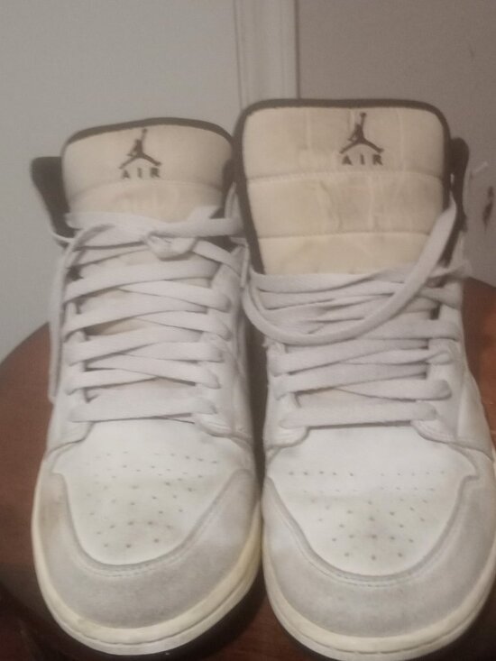 Air Jordan 1 Mid SE Brown Elephant Mens Size 10.5 Metallic Gold DZ4129 102 main image 13